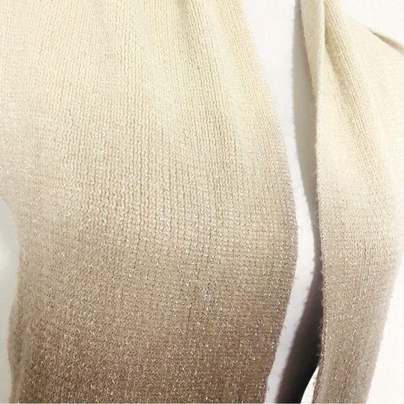 Cejon Women’s OS Color-block Scarf in Neutral Colors with Little Bit of Shimmer - Picture 3 of 7